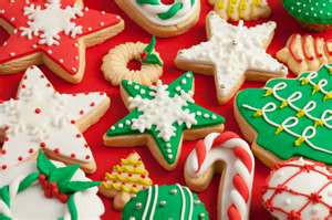a plate of Christmas Cookies