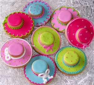 a plate of Church Hat Cookies