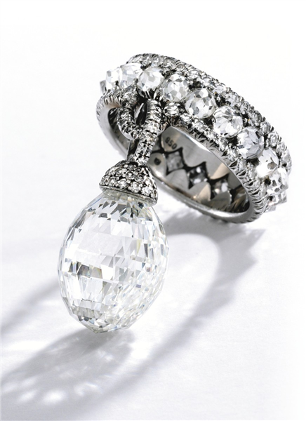 A briolette diamond ring, by JAR