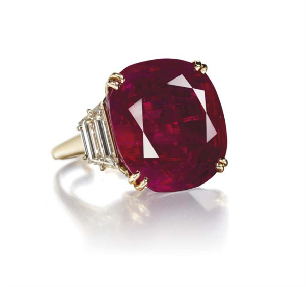 Ruby and diamond ring
