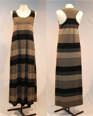 Vestido longo em elastano