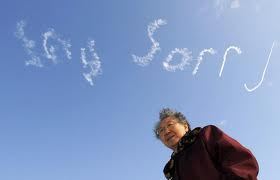 say sorry