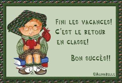 fini les vakances