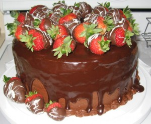 Chocolate-Strawberry-Cake
