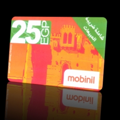 كارت موبينيل25 جنيه