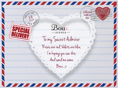 To my secret admirer