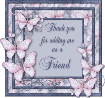 thanks for adding me