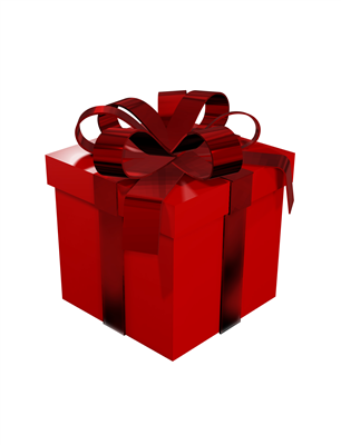 Red gift of love