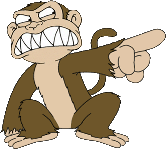an evil monkey