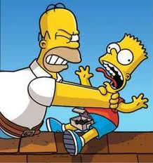 bart simpson and homer simpson