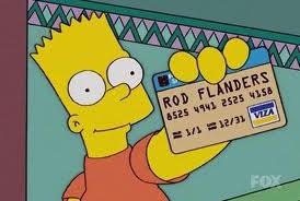 rod flanders crdit card (simpsons)