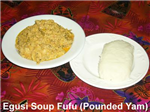 Send  A Plate Of Egusi Soup And Pounded Yam To All