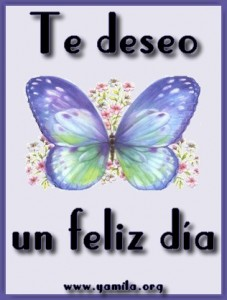 te deseo un feliz dia!