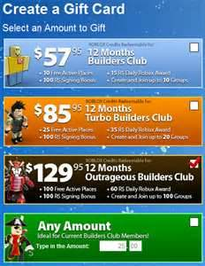 ROBLOX Gift card