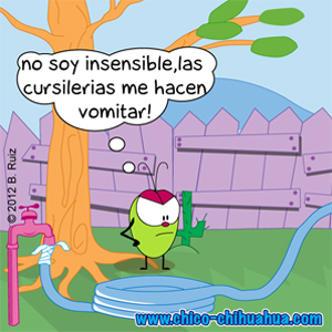 Pulga© no soy insensible, la cursilería me causa vómito