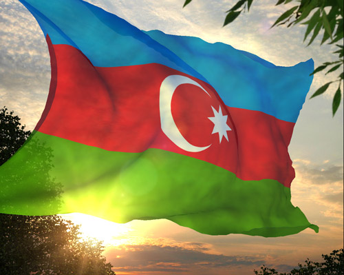 Azerbaijan Flag
