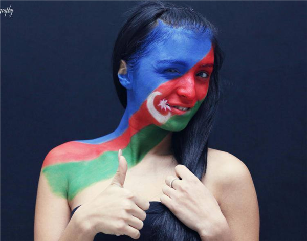 Azerbaijan Flag