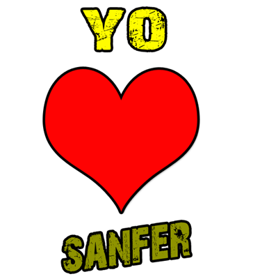 un sticker de Sanfer
