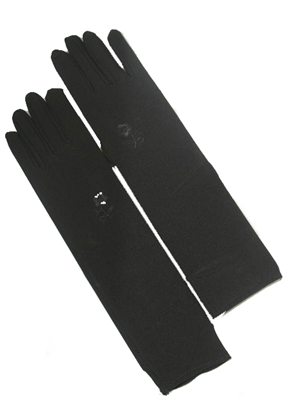 Long Black Gloves