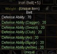 İron Belt +5