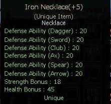 İron Neck +5 