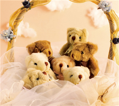 pot of teddies......