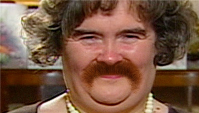 Susan Boyles Mustache