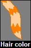 Orange hair color