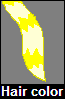 Yellow hair color