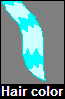 Aqua hair color