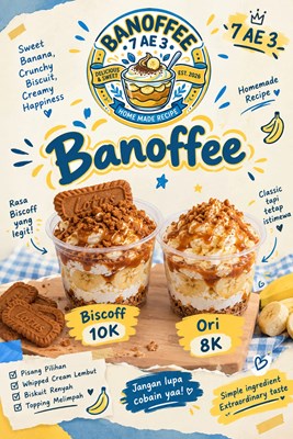 Order banoffee 7 ae 3🍌🍌🍌