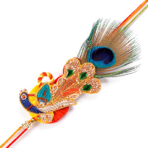 peacock rakhi