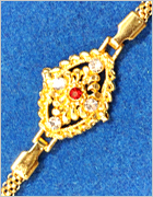 gold rakhi
