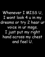 miss u messege