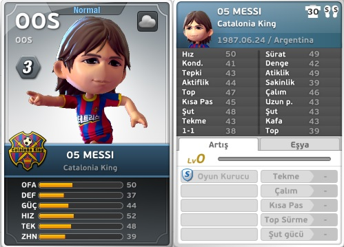 Goley Messi kartı
