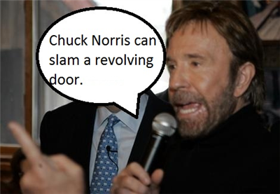 Revolving door slam!