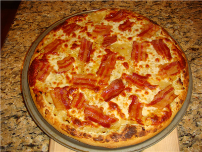bacon pizza