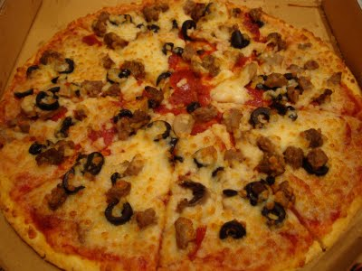 black olive pizza